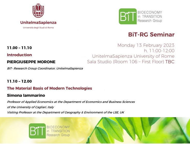 Save the date! The Material Basis of Modern Technologies